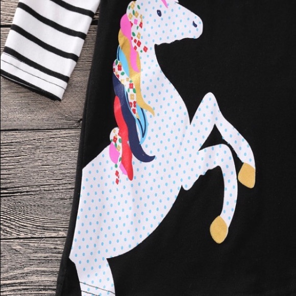 Girl Unicorn Long-sleeve Dress - Picture 5 of 5